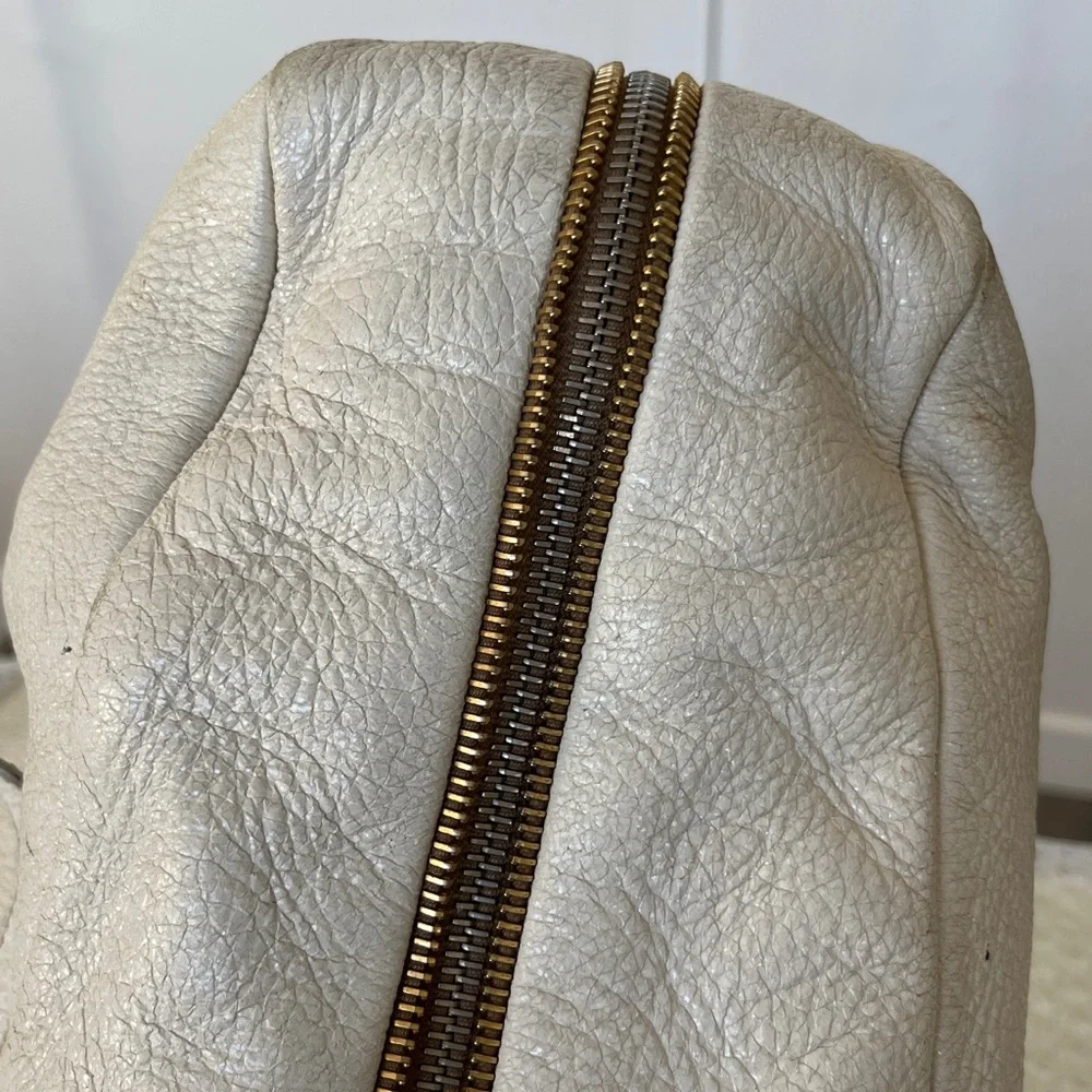 Prada RARE 2-way Tote Bag with Gold AND Silver Hardware & Expandable Section - Picture 8 of 10
